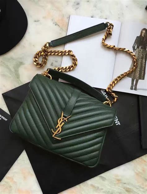 bolsa ysl verde|Bolsas de Saint Laurent para mujer .